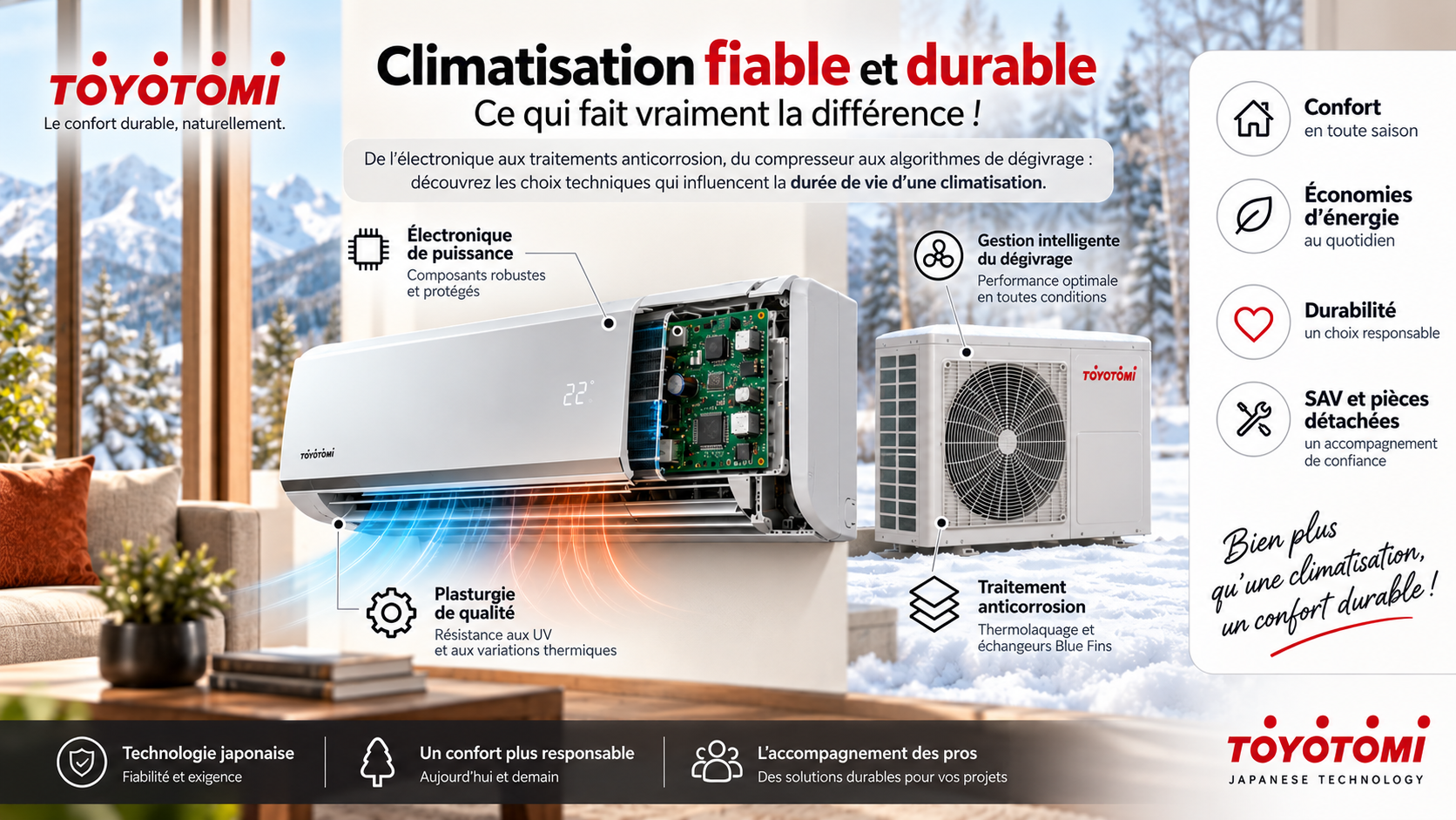 Climatisation fiable et performante
